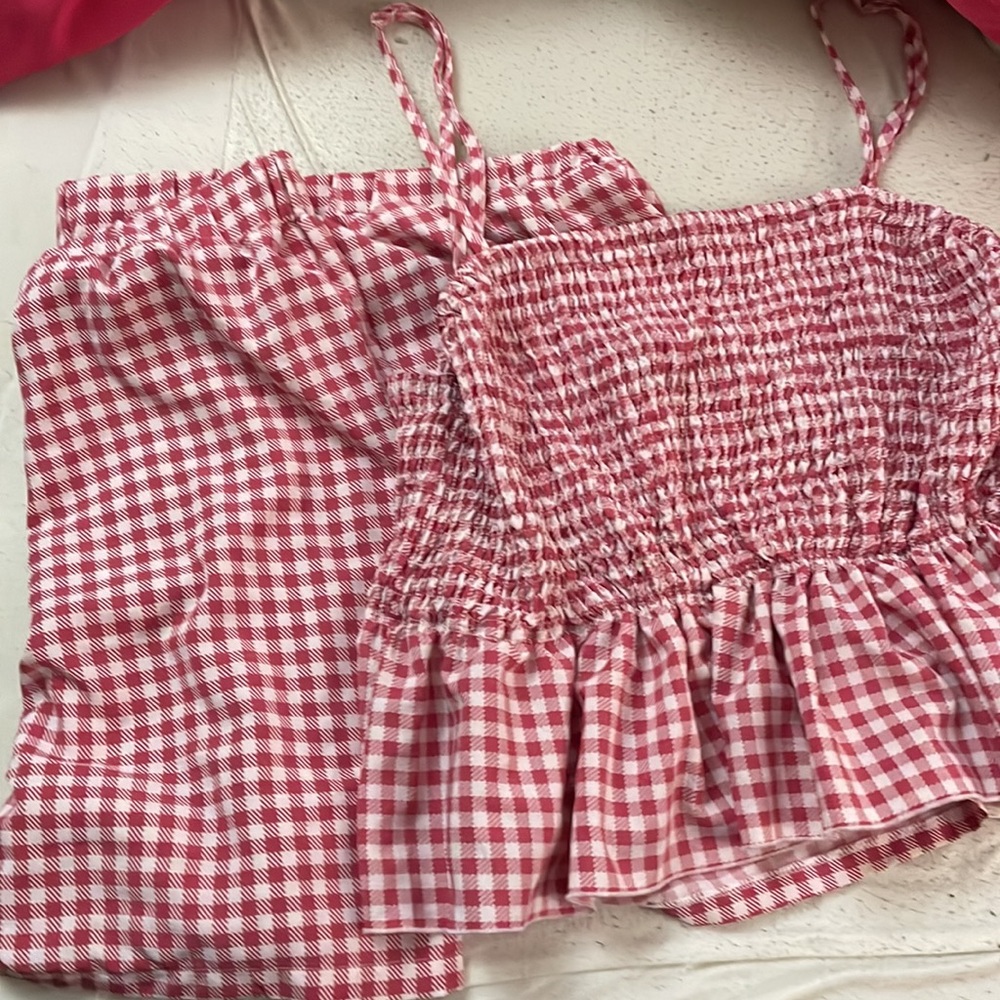Matching Gingham Set Shein Curve Size 4X